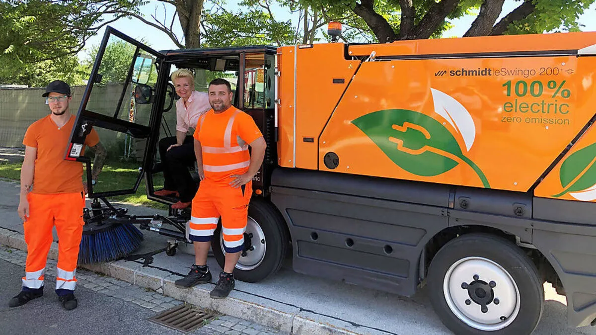 Mit dem ´eSwingo 200+´ soll die Straßenreinigung zukünftig dieselfrei die Innenstadtstraßen reinigen