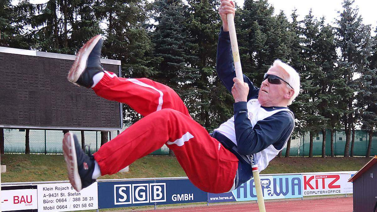 Hermann Andrecs beim Training im Sportstadion in Wolfsberg