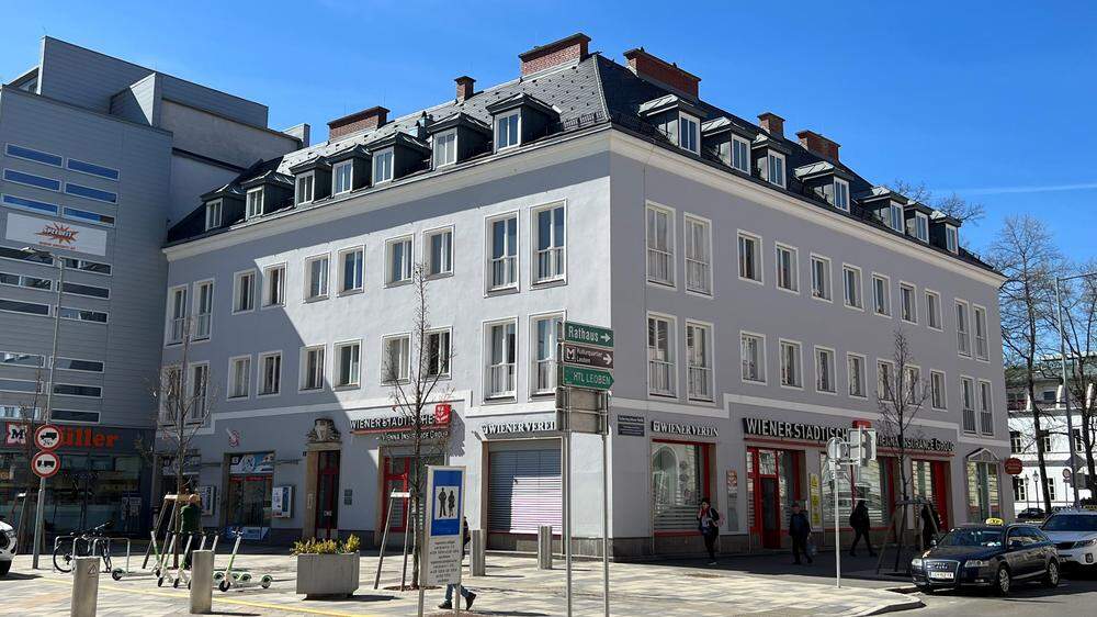 Das Zinshaus in der Leobener Franz-Josef-Straße 1