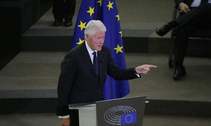 Bill Clinton bei seiner Rede 