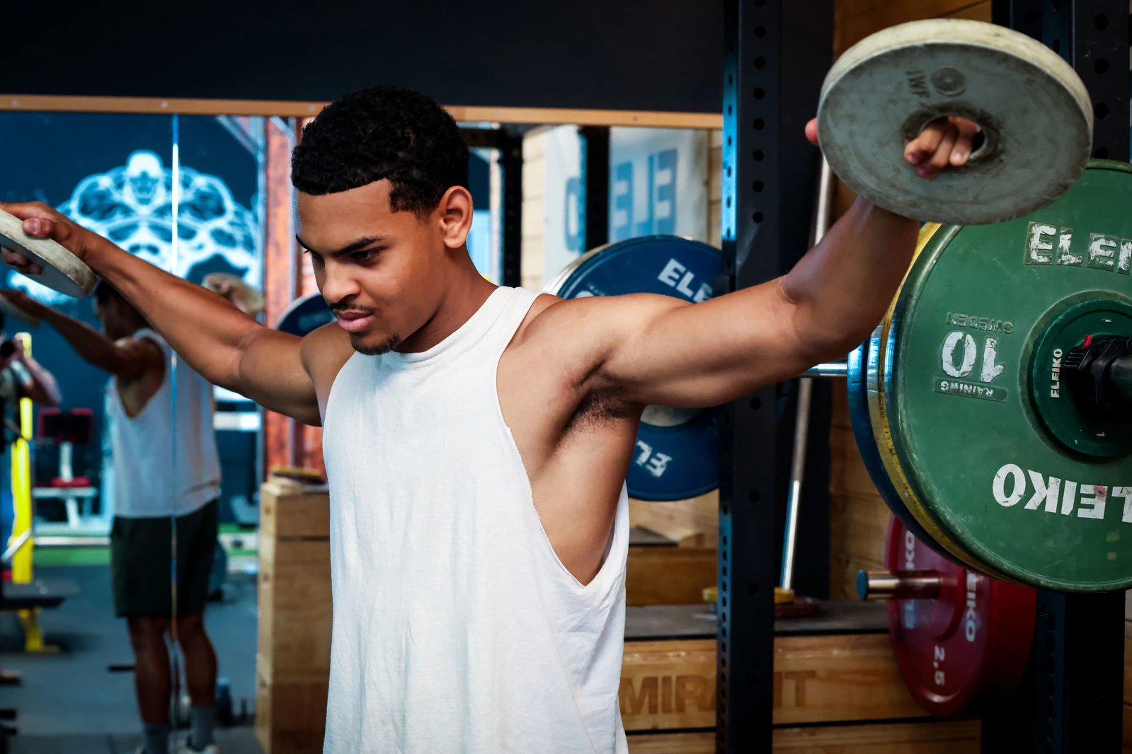 Für Adam geht es beim Krafttraining vor allem um Leistung