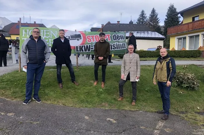 Vertreter von Grünen, SPÖ und ÖVP sprachen sich in Hohentauern für ein Fahrverbot aus.
