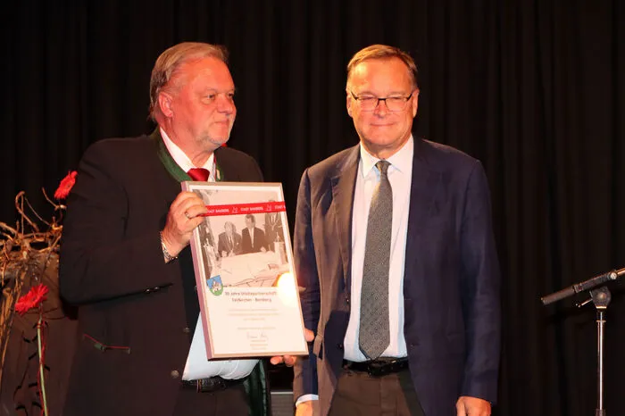 Die 30 Jahre Städtepartnerschaft Bamberg – Feldkirchen 1993 – 2023 wurde auch im Bamberger Amthof gefeiert!