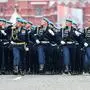  190509 -- MOSCOW, May 9, 2019 Xinhua -- Soldiers march on the Red Square for the Victory Day parade in Moscow, Russia, May 9, 2019. Russia marks the 74th anniversary of the victory over Nazi Germany in World War II here on May 9. Xinhua/Bai Xueqi RUSSIA-MOSCOW-VICTORY DAY-PARADE PUBLICATIONxNOTxINxCHN