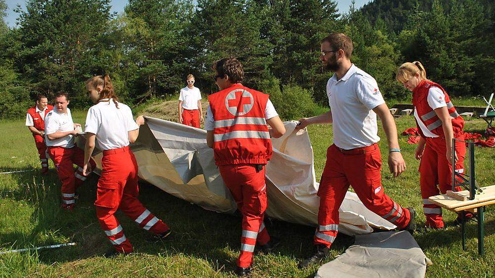 Die schnelle Eingreiftruppe des Roten Kreuzes, die Einheit Katastrophenhilfe