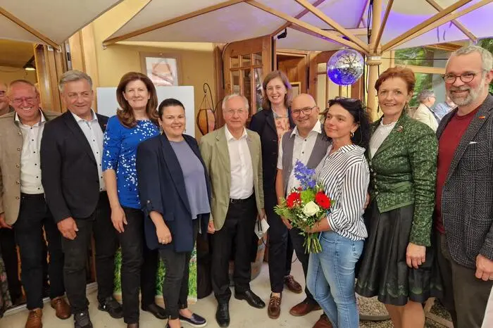 Zahlreiche Gäste stellten sich als Gratulanten ein.