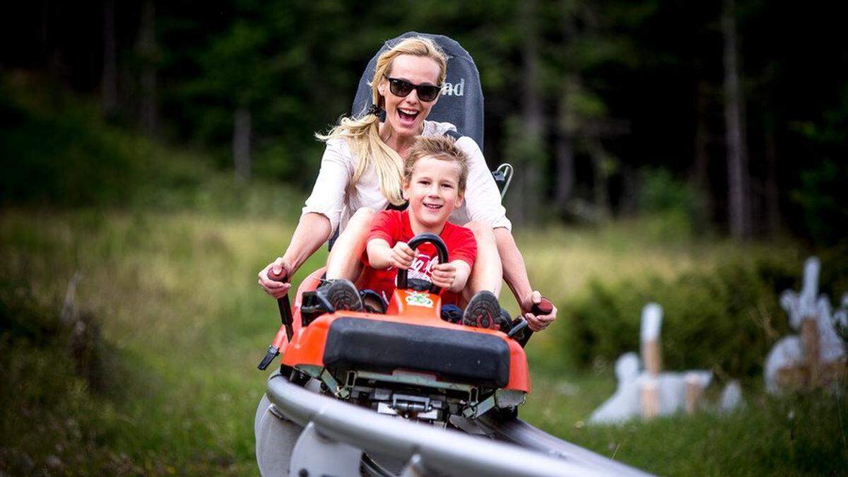 Die Sommerrodelbahn am Schöckl