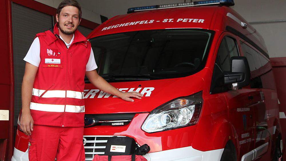 Thomas Koller ist seit seiner Hauptschulzeit bei der Freiwilligen Feuerwehr aktiv