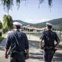 Polizei Polizeistreife Polizeiboot Strandbad Klagenfurt Mai 2017