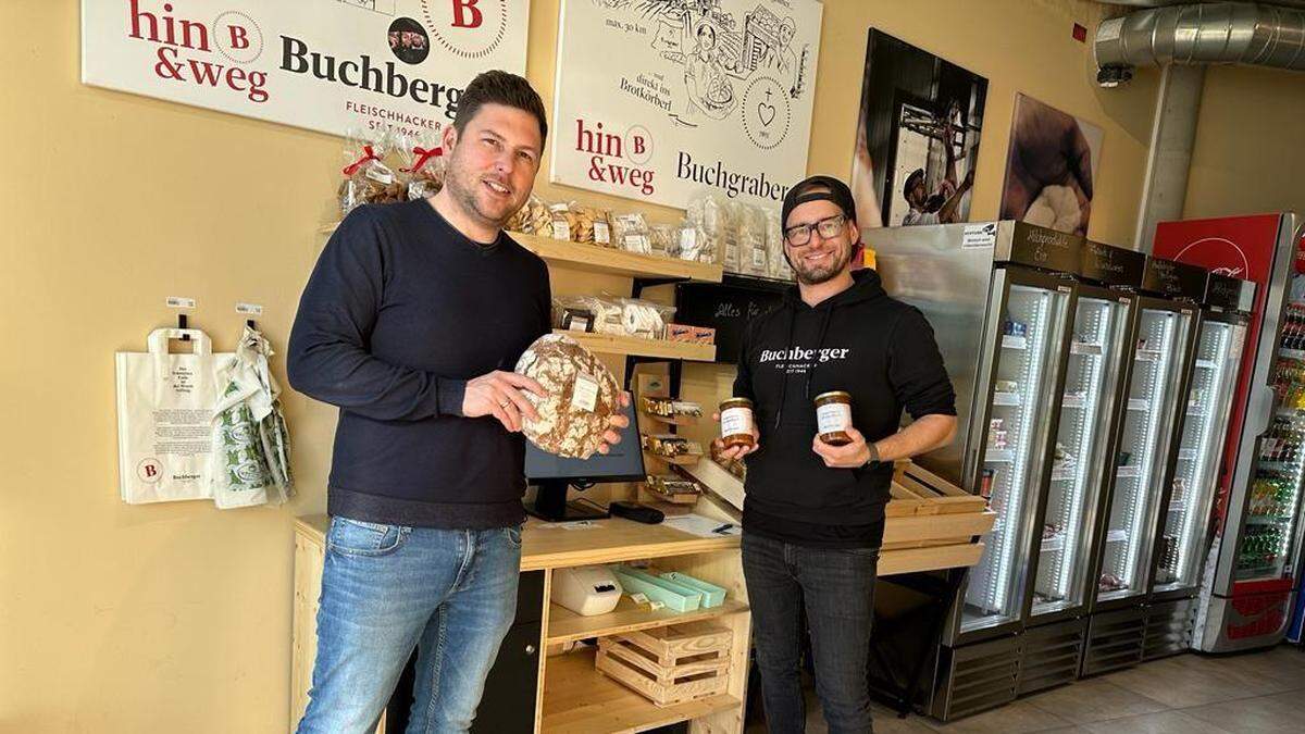  Bäcker Klaus Buchgraber und Fleischermeister Robert Buchberger.