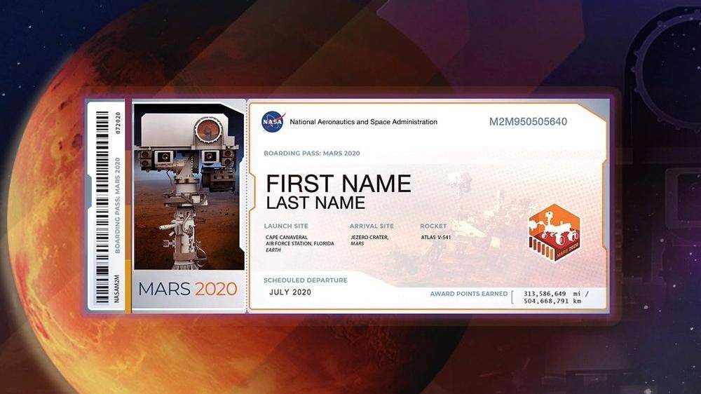 Neues NASA-Angebot: Den eigenen Namen zum Mars schicken