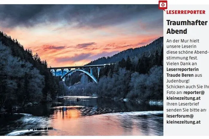 Eines der Leserreporter-Bilder von Traude Beren, die zwischendurch in der Kleinen Zeitung erscheinen