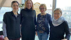 Pflege ist für Vertreterinnen der Grünen – Sandra Krautwaschl, Susanne Sinz, Bedrana Ribo, Eveline Neugebauer – Thema