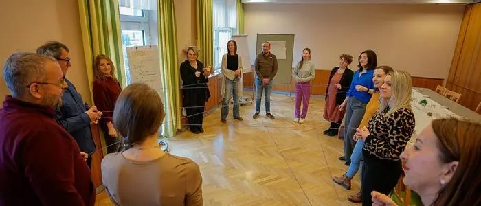 Das Netzwerk wurde symbolisch sichtbar gemacht