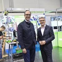 IV-Kärnten-Präsident Timo Springer und IV-Kärnten-Vizepräsident u. Obmann der Sparte Industrie der Wirtschaftskammer Michael Velmeden