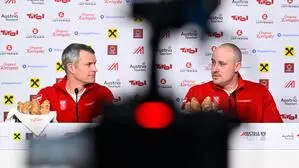 ÖOC-Präsident Horst Nussbaumer und ÖOC-Generalsekretär Florian Gosch zogen im „Austria House“ ihre Olympia-Bilanz 