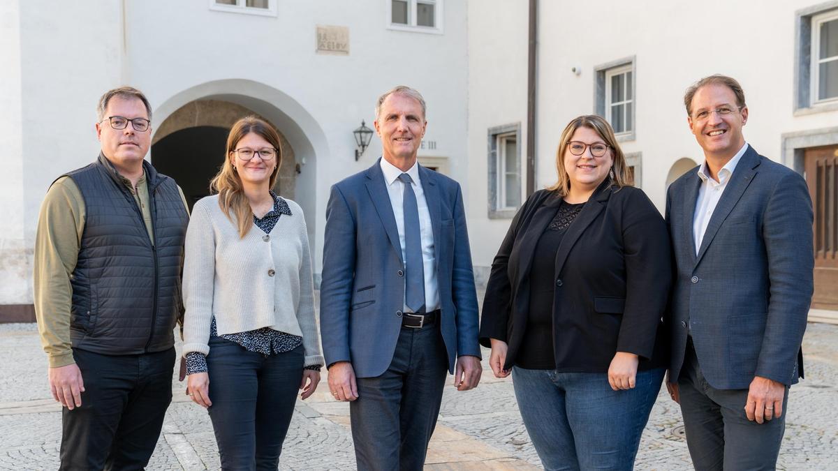 Team für Wahlen im Land Steiermark: Marc Huber, Michaela Hütter, Wolfgang Wlattnig, Eva Möstl und Hans-Jörg Hörmann