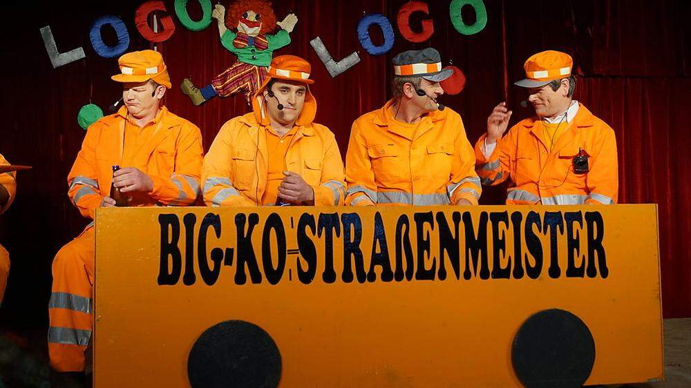 Die „Big-KO Straßenverwalter“ mit Sascha Sperdin, Andreas Marko, Erich Scheriau, Erwin Kaspar und Karl Marko (nicht im Bild)