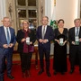 Das Goldene Ehrenzeichen des Landes Steiermark: LH-Stv. Anton Lang, Dorothea Blancke, LH Christopher Drexler, Daniela Grabe und Bruno Rabl 