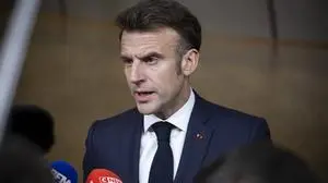 European Council Summit In Brussels President of France Emmanuel Macron does a doorstep press briefing after the end of the European Council Summit, the EU leaders and head of states meeting. The French president addresses the media with a statement and responds questions from journalists of international media. Europa Building, Brussels, Belgium on March 20, 2025 Brussels Belgium PUBLICATIONxNOTxINxFRA Copyright: xNicolasxEconomoux originalFilename: economou-notitle250320_npItY.jpg