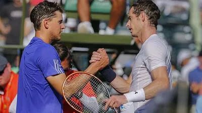 Dominic Thiem mit Andy Murray