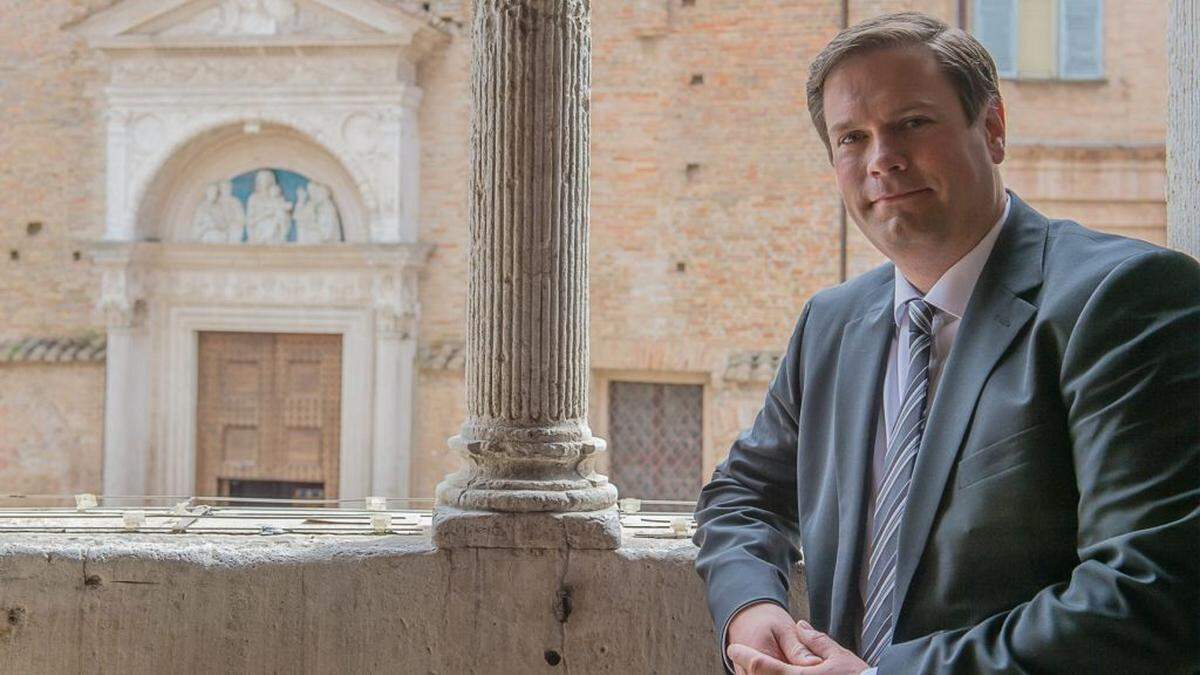 Peter Aufreiter, noch Chef der  der Galleria Nazionale delle Marche, bald Direktor des Technischen Museums Wien