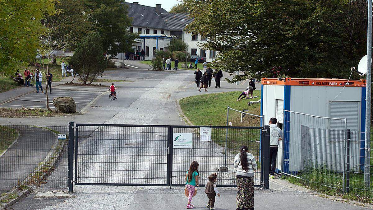 Flüchtlingsheim im deutschen Burbach