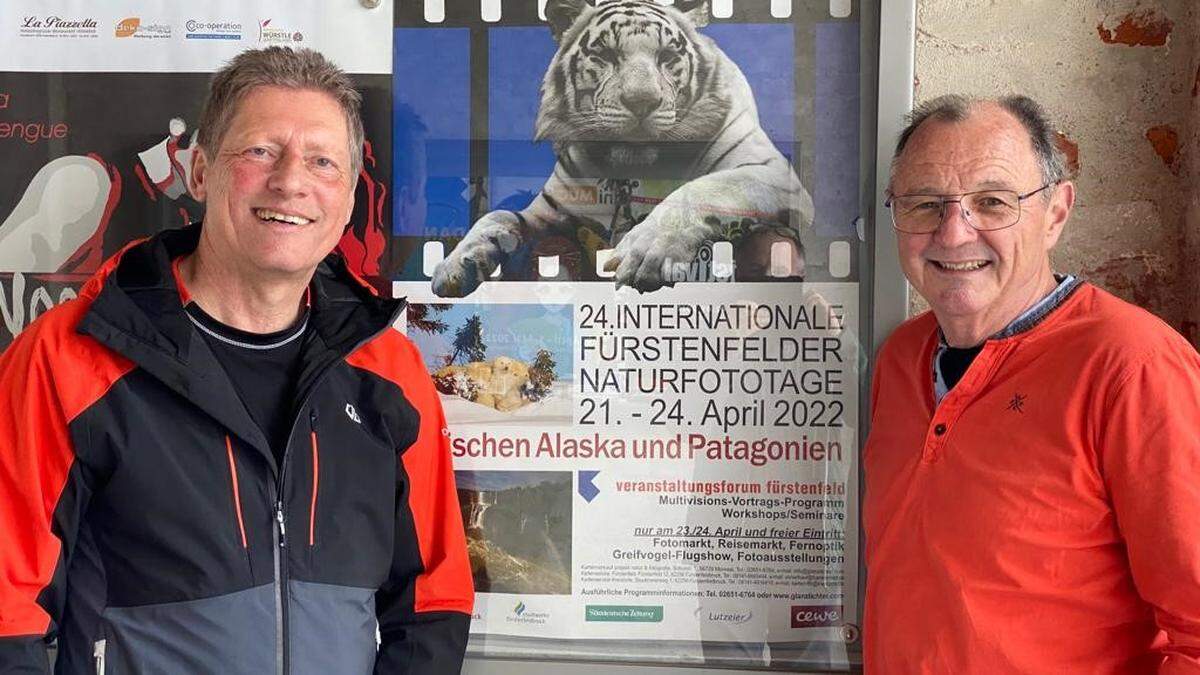 Herfried Marek und Reinhold Schrank bei der Siegerehrung in Deutschland