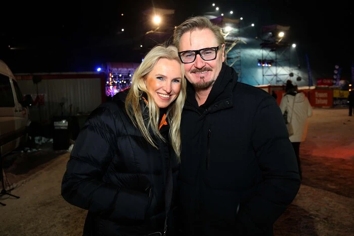 Nik P. mit Freundin Karin Candussi