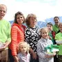 Johannes Lukasser, Marlene, Josefin, Christa und Antonia Gomig, Niklas Rainer, Carmen und Tobias Lukasser und Agnes Rainer 