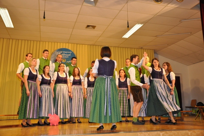 Das Repertoire ist breit gefächert, für ihren Auftritt ernteten die Sänger viel Applaus.