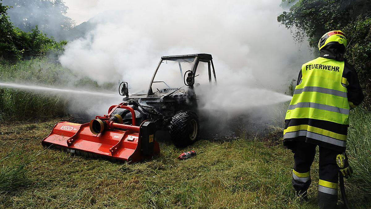 Die Feuerwehr Frohnleiten löschte den Brand