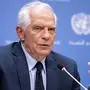 European Union Foreign Policy Chief Josep Borrell speaks during a press conference, Wednesday, Sept. 21, 2022, at U.N. headquarters. (AP Photo/Julia Nikhinson)