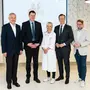 v.l.n.r.: Kages-Vorstandsvorsitzender Gerhard Stark, Kages-Vorstandsdirektor für Finanzen und Technik Ulf Drabek, Ärztliche Direktorin LKH Weststeiermark Gabriele Treichler, ÖVP-Landesrat Karlheinz Kornhäusl, SPÖ-Klubobmann Hannes Schwarz