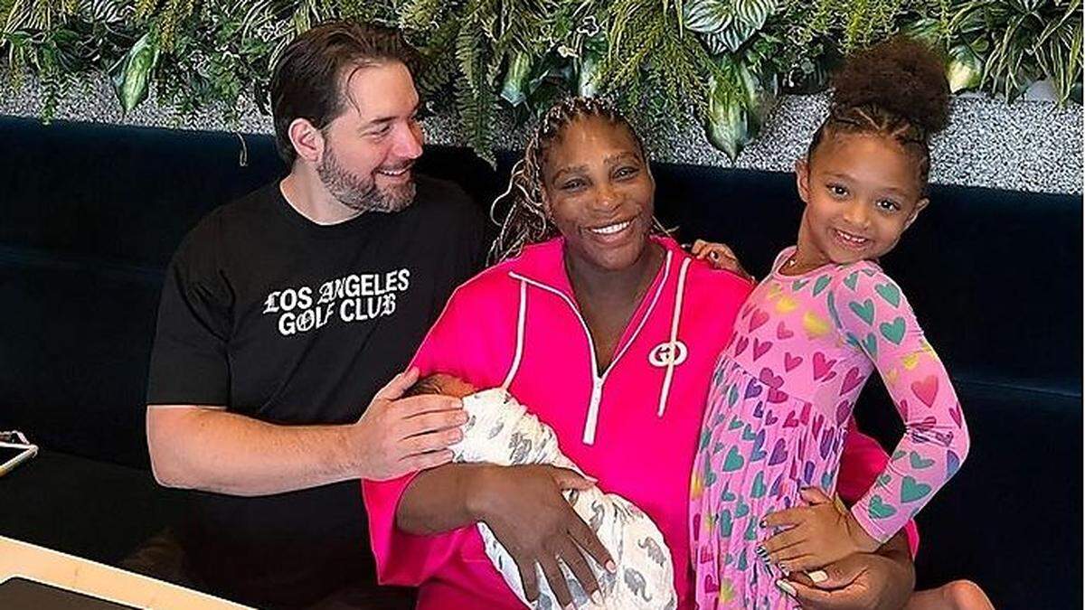 Serena Williams freut sich über ihre zweite Tochter