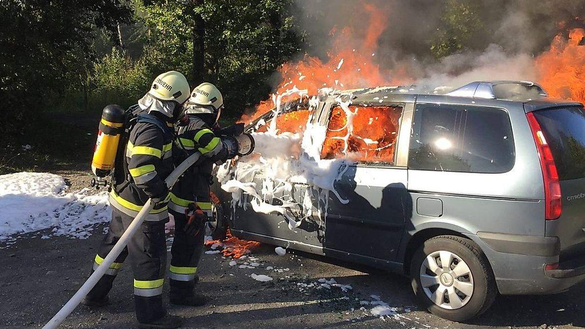 Die Feuerwehren Riegersburg und Kornberg-Bergl waren rasch zur Stelle