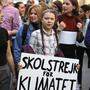 Greta Thunberg beim Schulstreik in Paris