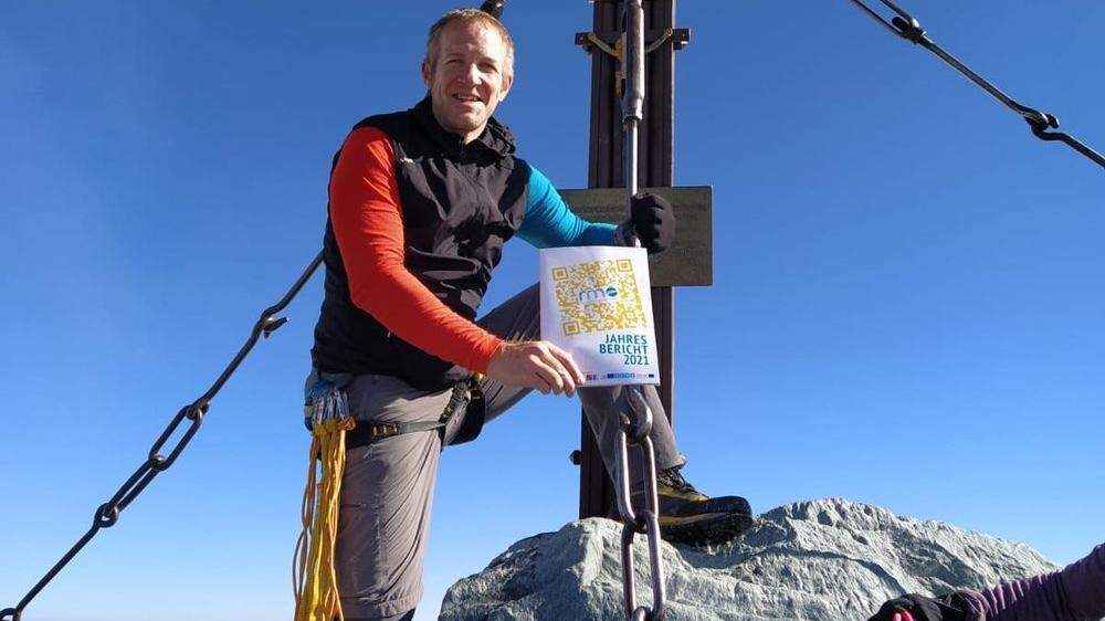 Michael Hohenwarter hat den Gipfel erreicht. Nun sucht er sich den nächsten