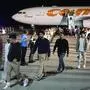 Venezuelan migrants deported from the United States arrive at Simon Bolivar International Airport in Maiquetia, Venezuela, Monday, March 24, 2025. (AP Photo/Ariana Cubillos)