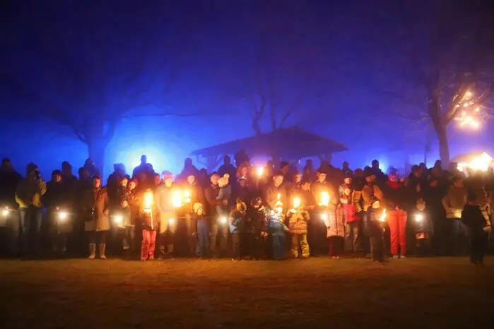 Es gab eine wunderschöne Lichterstimmung!