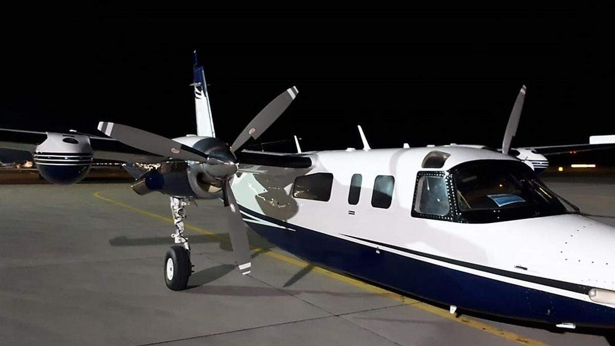 Dieses Flugzeug war in der Nacht auf heute im Einsatz