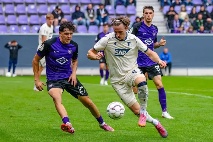 Patrick Wimmer traf bei seinem Debüt für Hoffenheim doppelt