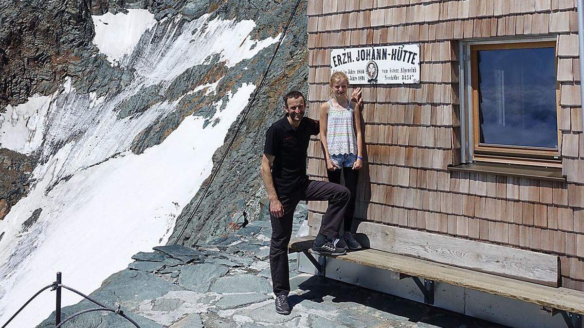 Er ist dem Glockner am nächsten: Toni Riepler mit Tochter Natalie 