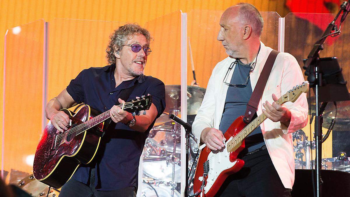 Roger Daltrey und Pete Townshed alias The Who