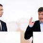 Pressekonferenz nach dem Ministerrat: Kanzler Sebastian Kurz (ÖVP) und Vize Werner Kogler (Grüne)