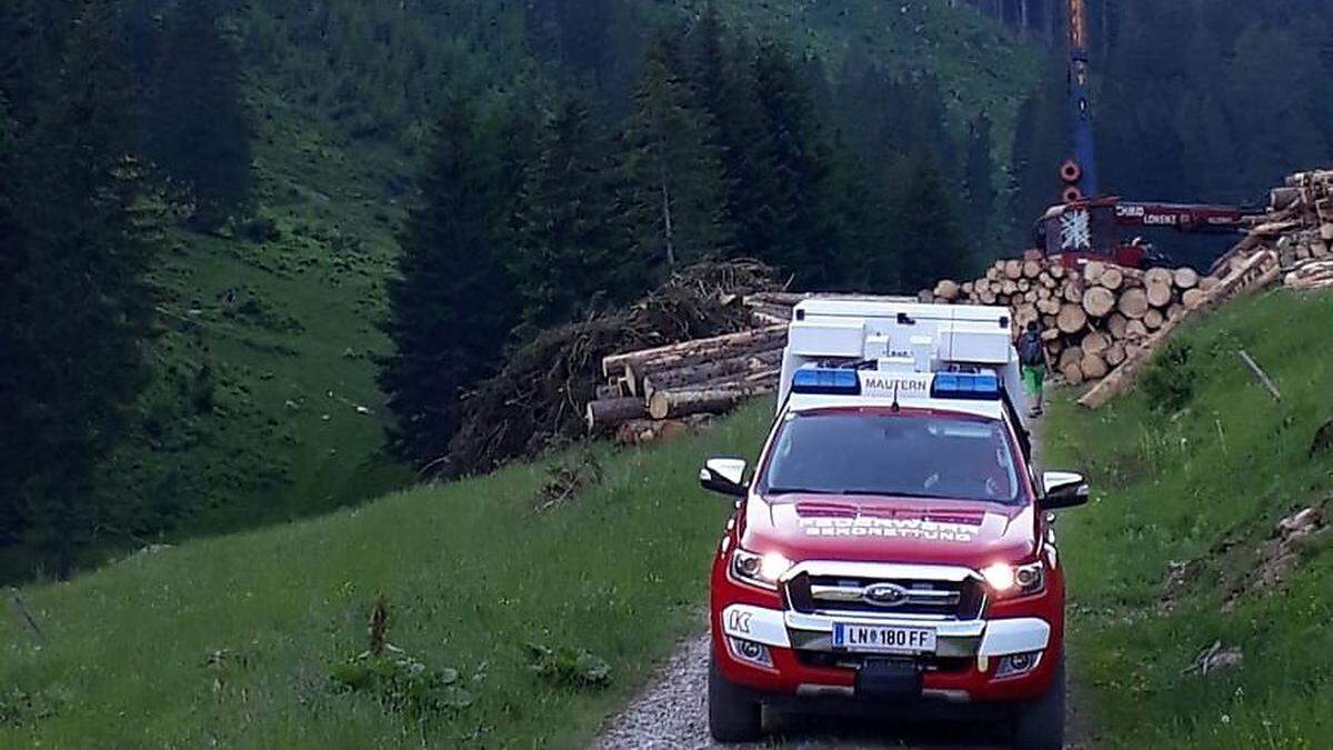 Bergrettung Mautern holte zwei erschöpfte Wanderer vom Zeiritzkampel