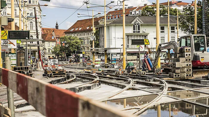 Jakominiplatz: Schon 2015 wurde umgebaut, heuer ist die Einmündung zur Jakoministraße dran