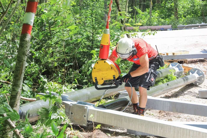 ... und Crew im Einsatz