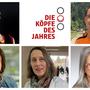 Nominiert in der Kategorie Ehrenamt und soziales Gewissen: Christoph Friedrich, Gernot Marhold, Barbara Weber, Katharina Stepan, Josefine Vötsch (von links oben im Uhrzeigersinn)