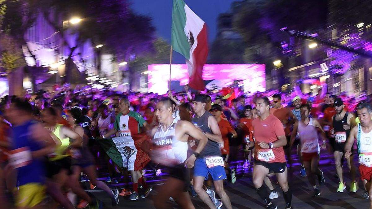 Rund 29.000 Athleten waren beim Mexiko Marathon am Start